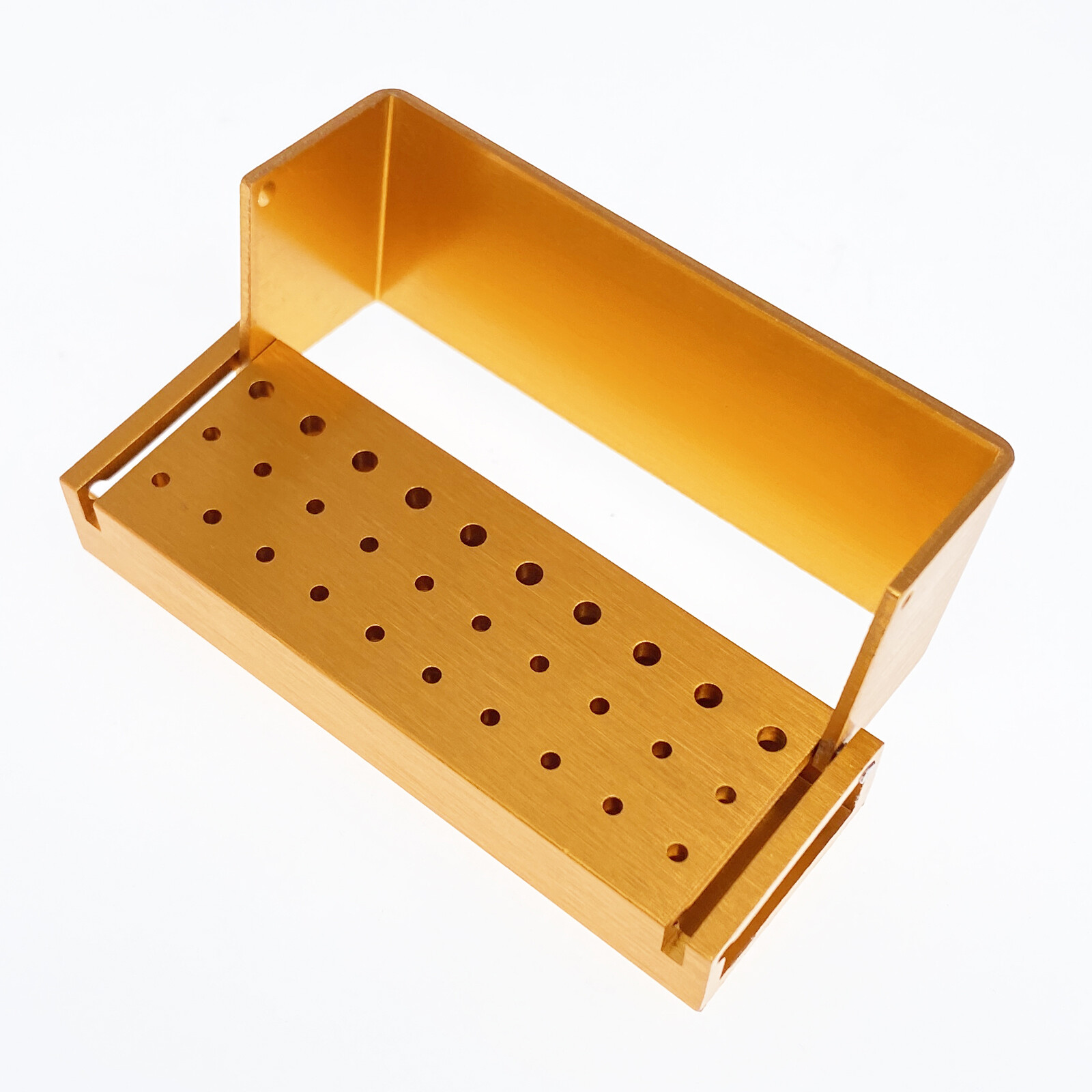 Dental Bur Burs Holder Block Disinfection Box Aluminium Autoclave 30 Holes FDA