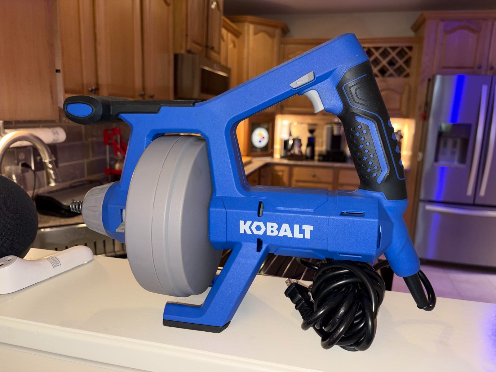 Kobalt 1/4″ diameter 25 ft. corded drain Auger