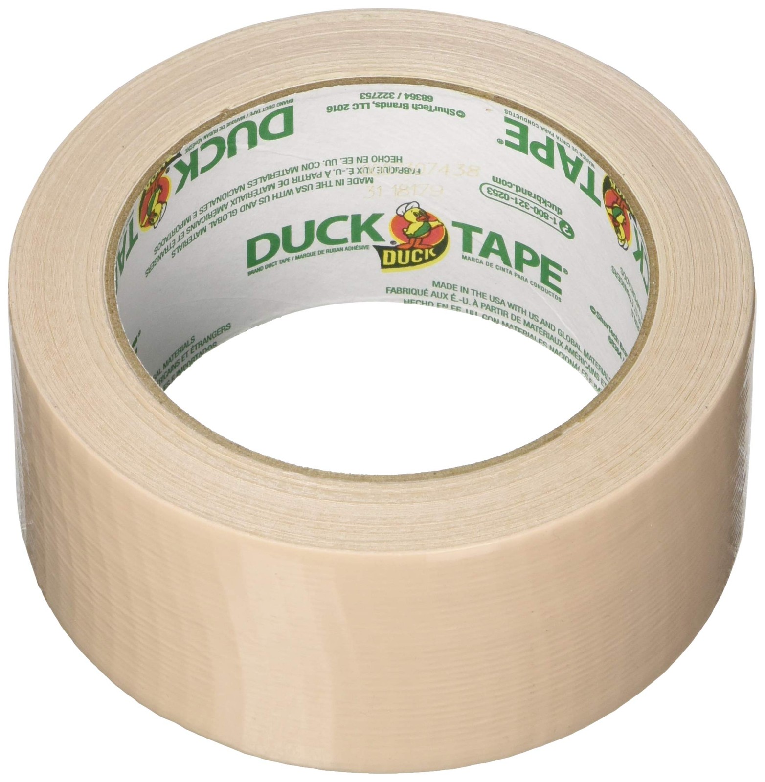 Duck 283264 Beige Duct Tape 1.88 In x 20 Yd Heavy Duty Indoor Adhesive Tape
