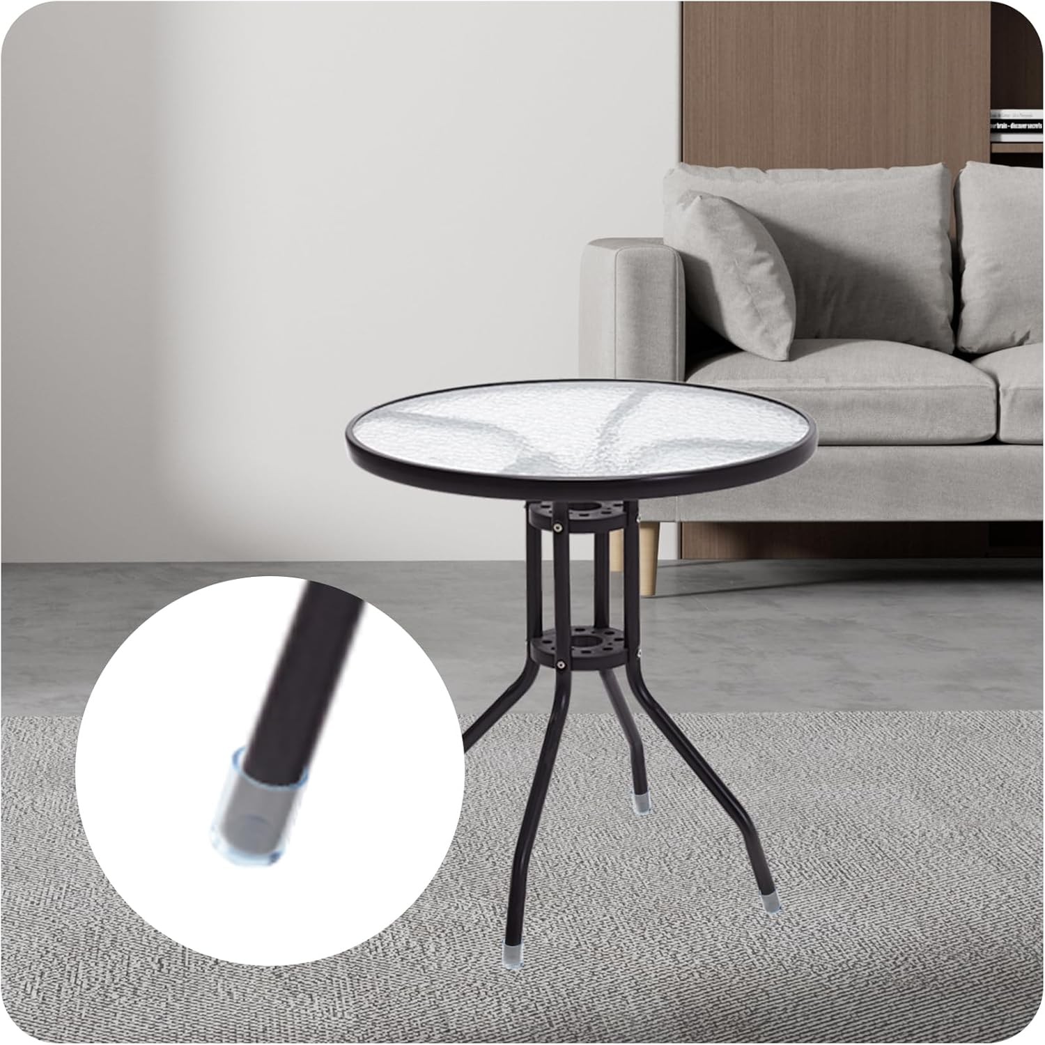 16PCS 3/4Inch ID Transparent Chair Leg Caps, Silicone 0.79 inches, Clear