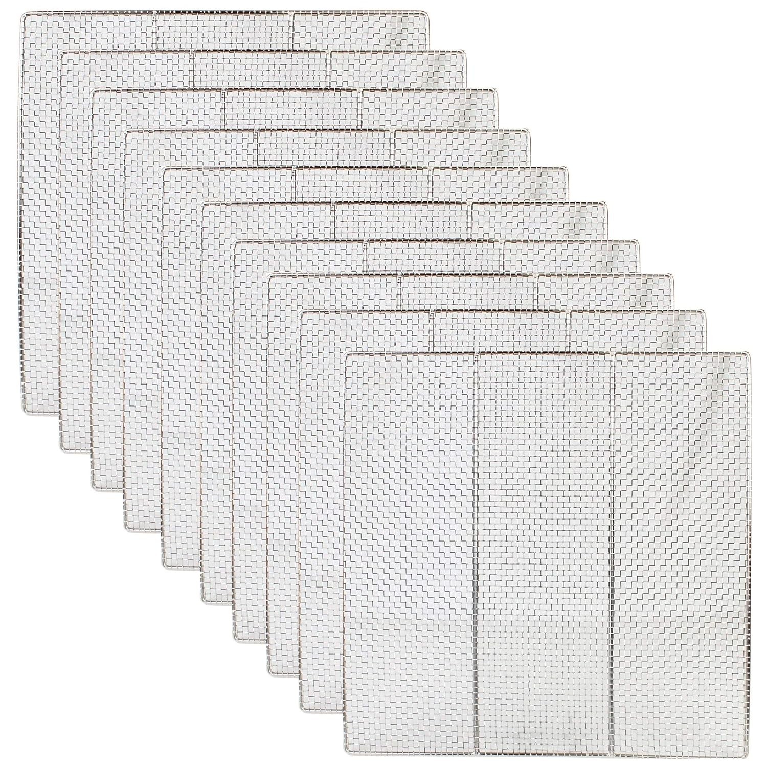 OCS Parts 10-Pack 19″ x 19″ Donut Fryer Screens for Belshaw and Avalon Fryers