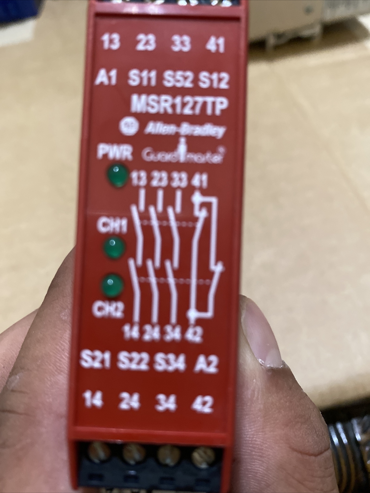 New Allen Bradley 440R-N23132 C MFG: 2022 Safety Relay GuardMaster MSR127TP Inp