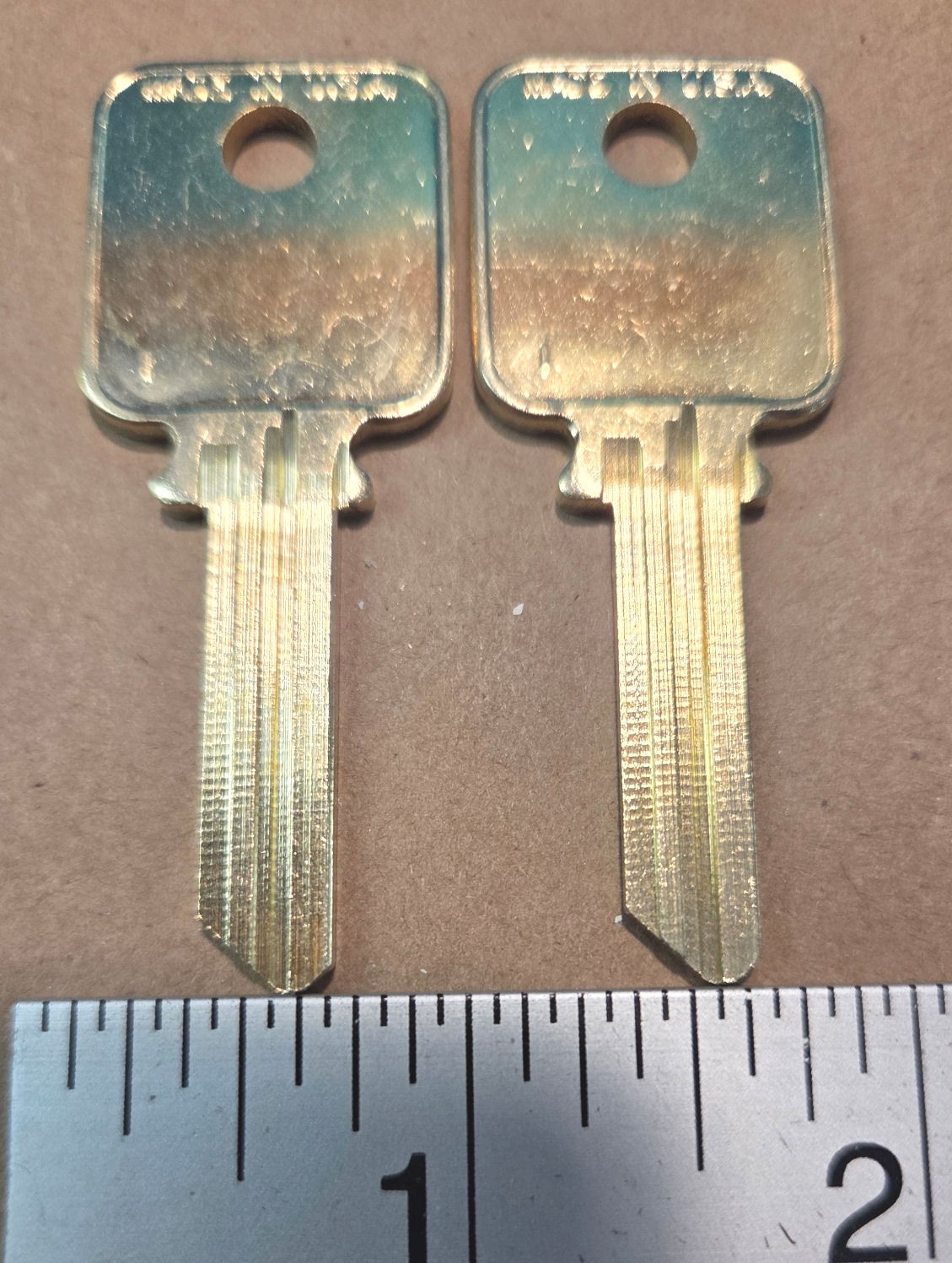 Medeco Patriot generic uncut blank key blanks – qty. 2 for 1 price – New