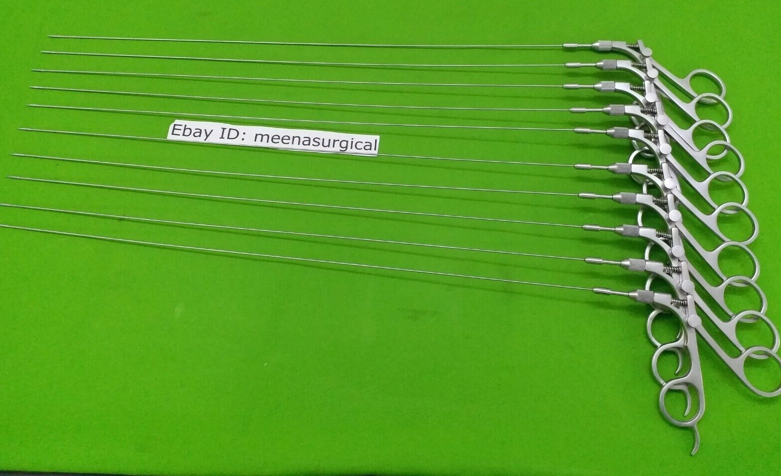 10pc Hysteroscopy Semi Regid Scissor 5 French & 40cm Laparoscopic Instruments