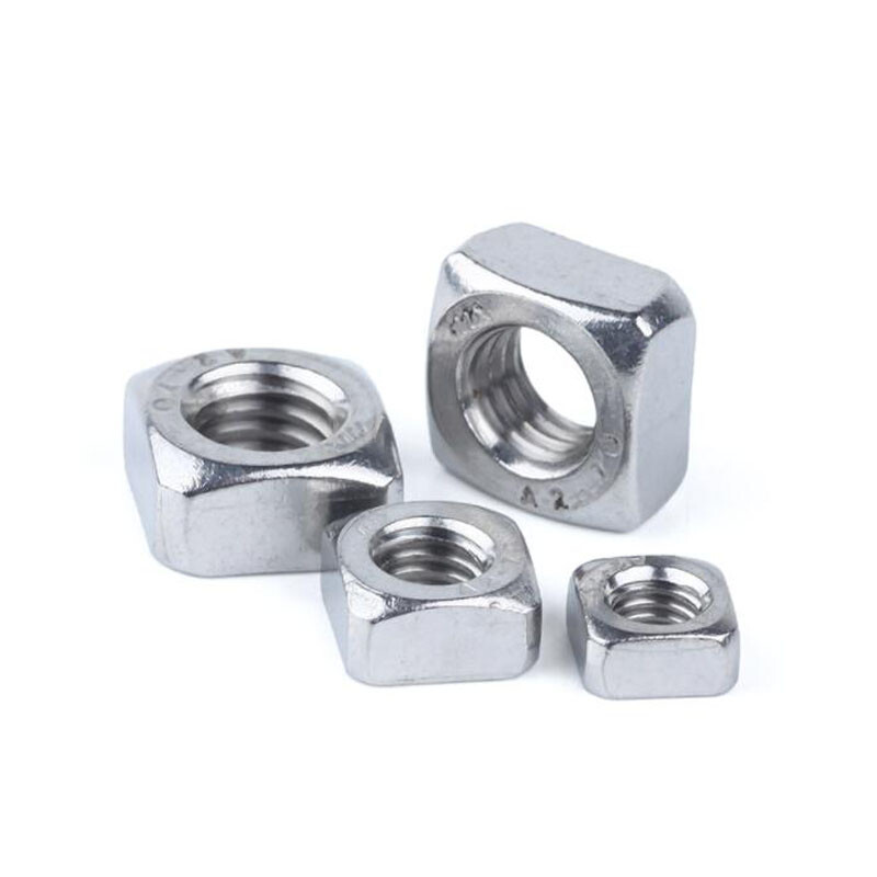 M3 M4 M5 M6 M8 M10 Square Nuts Metric Coarse Thread – SUS 201 Stainless Steel