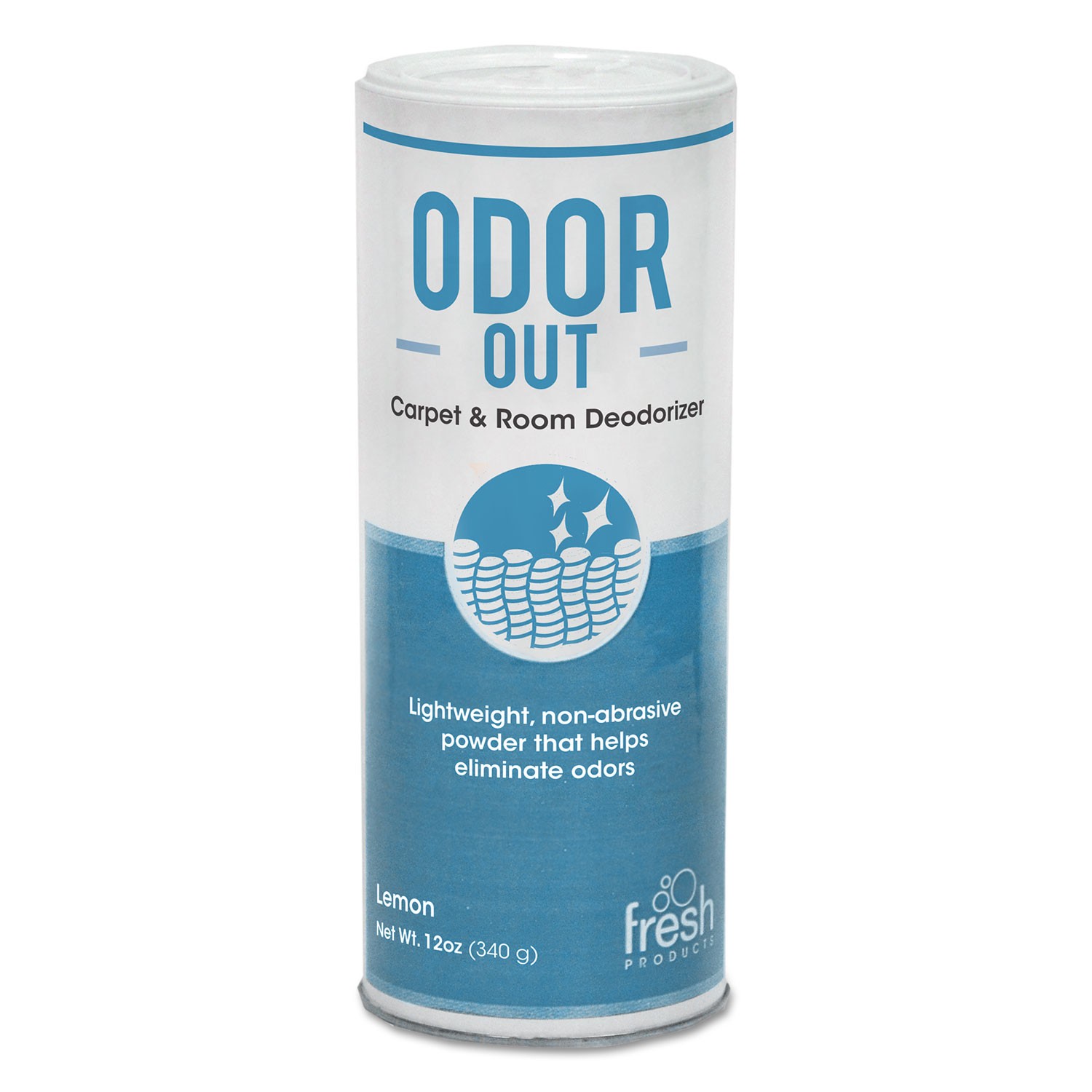 Fresh Products Odor-Out Rug/Room Deodorant, Lemon, 12oz, Shaker Can, 12/Box