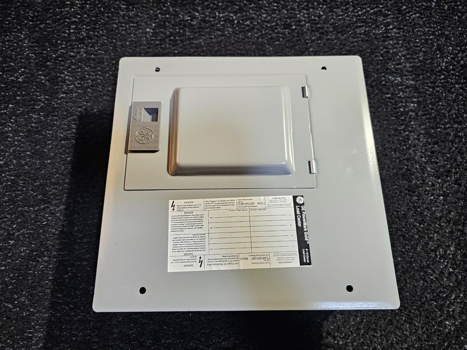 GE TLM812FCUDP 125A 8 Spaces 16 Circuits Main Lug Circuit Breaker Panel Box