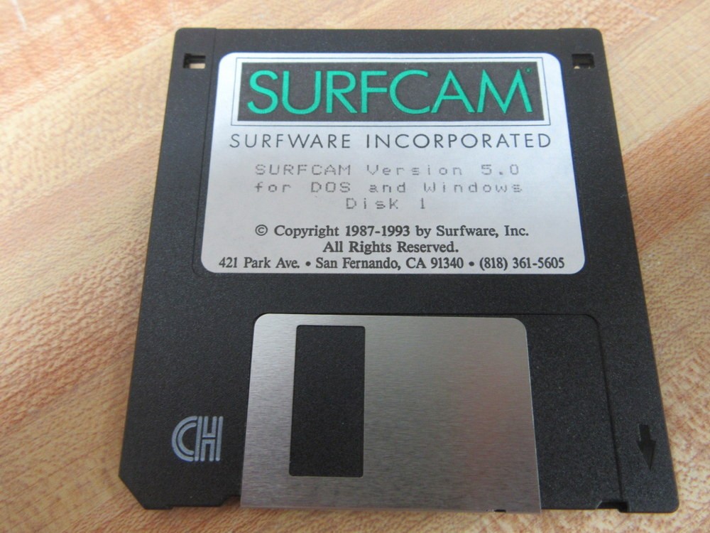 Surfcam Version 5.0 Disc Set