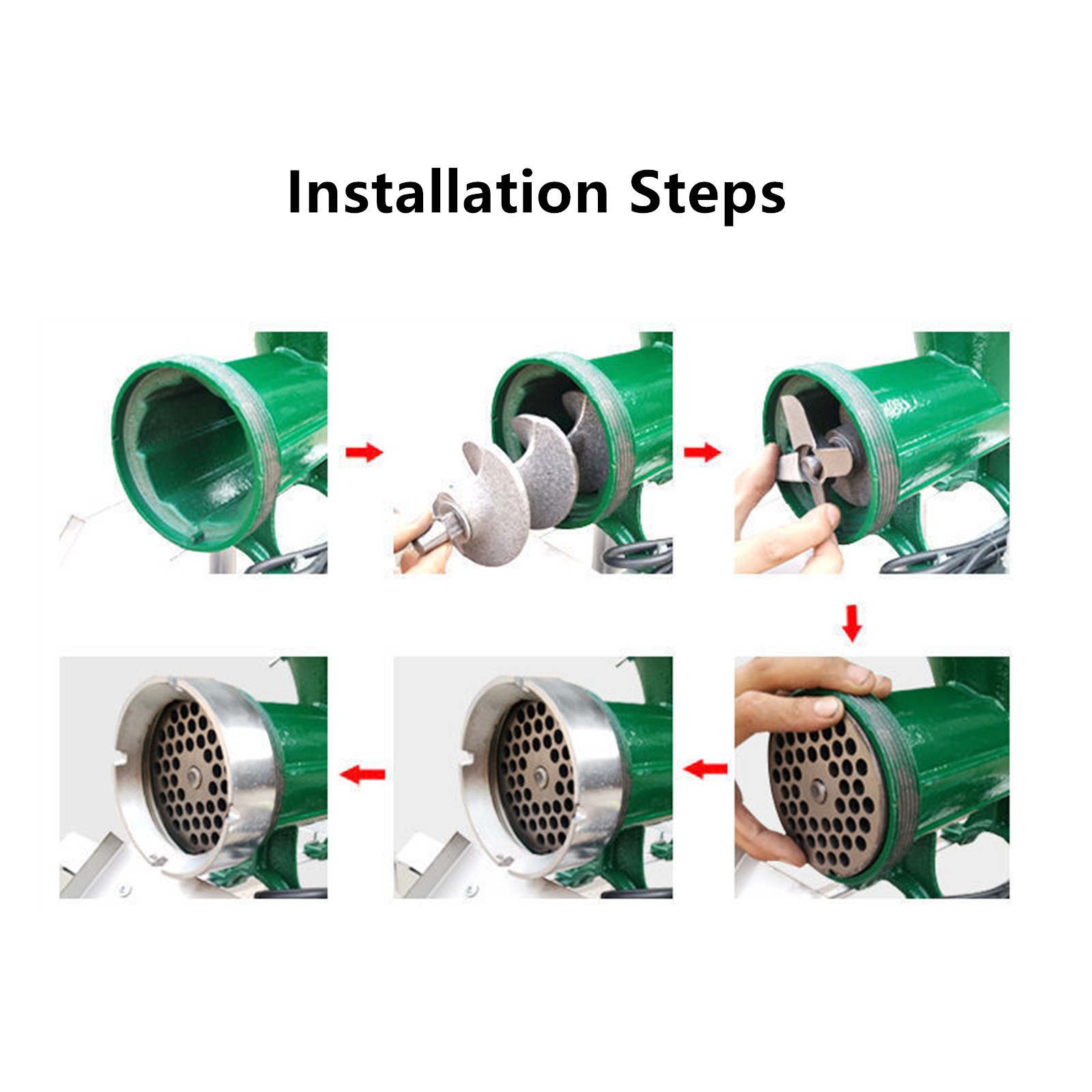 Fish Chicken Bones Crusher Feed Processer Meat Grinder Feed Machine US Plug