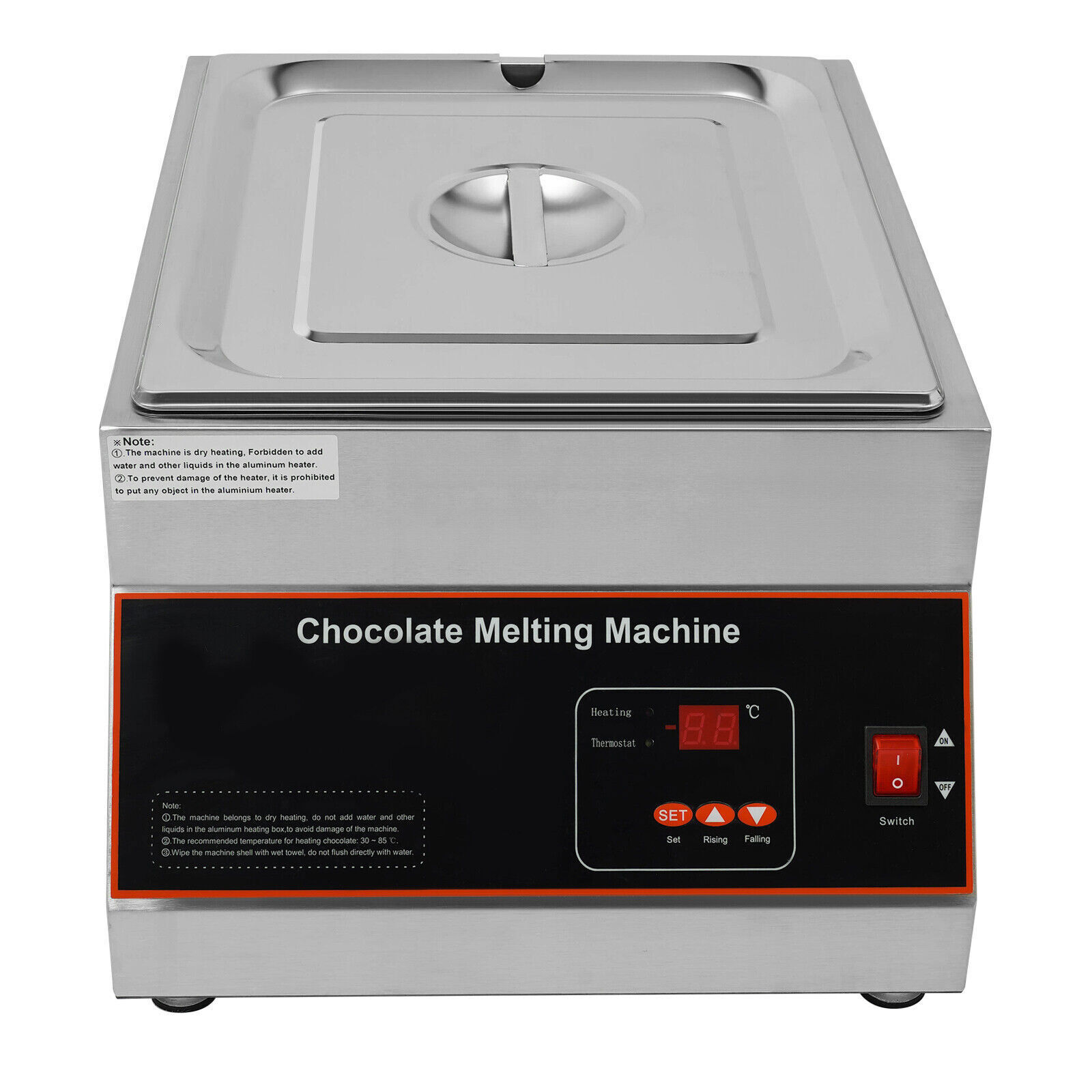 Electric Chocolate Tempering Machine Melter Melting Machine 1 Melting Pot 12kg