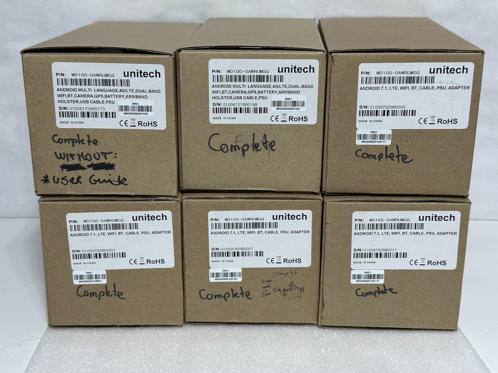 Unitech WD100-0AWRUMSG Wearable mobile computer scanner ANDROID 7.1 – FREE SHIP