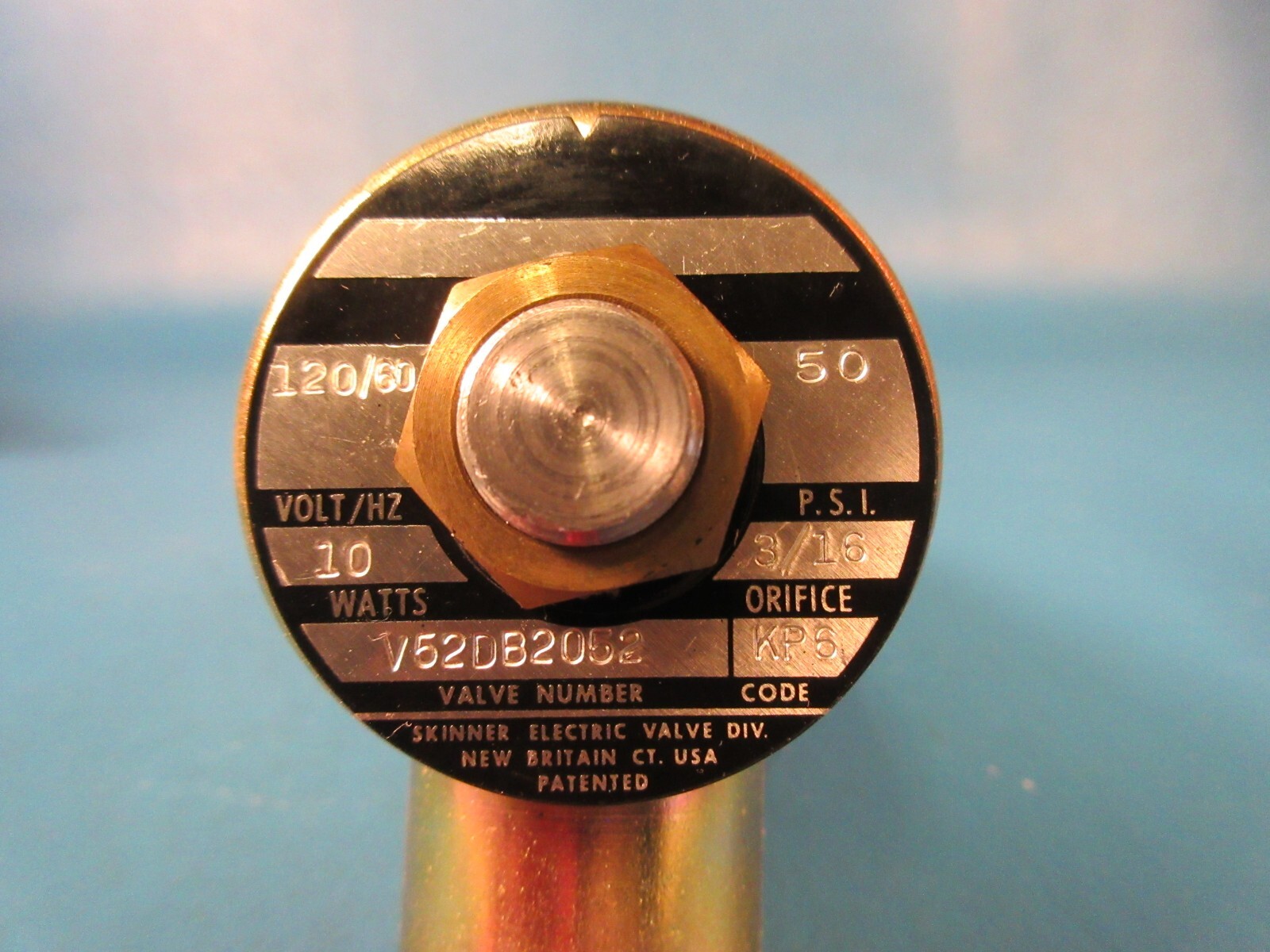 SKINNER V52DB2052, Solenoid Valve, 120/60, 110/50 11w 50psi 3/16″