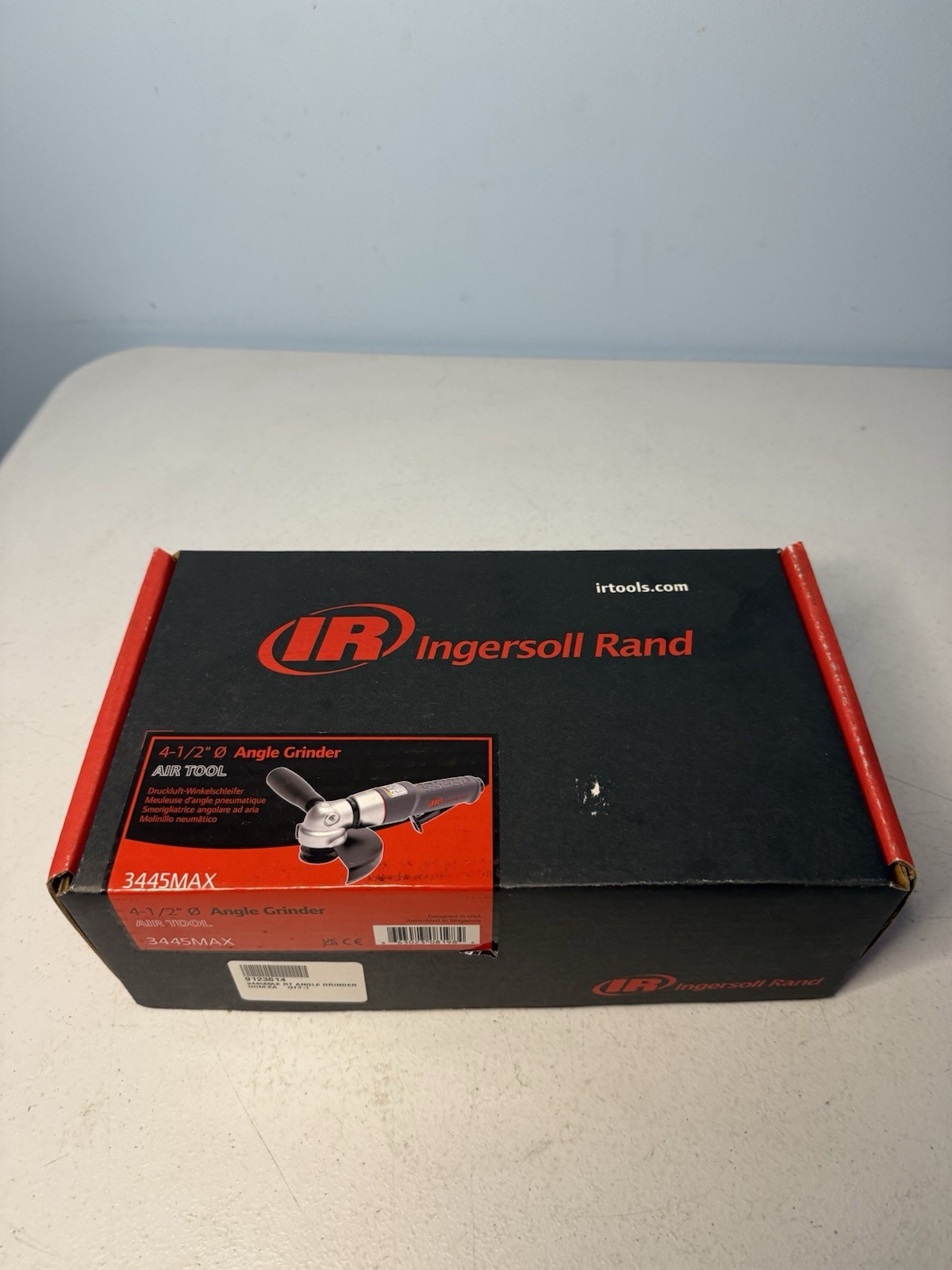 Ingersoll Rand 3445MAX Air Angle Grinder – 4.5″ Wheel | 12K RPM | 0.88 HP | 1984