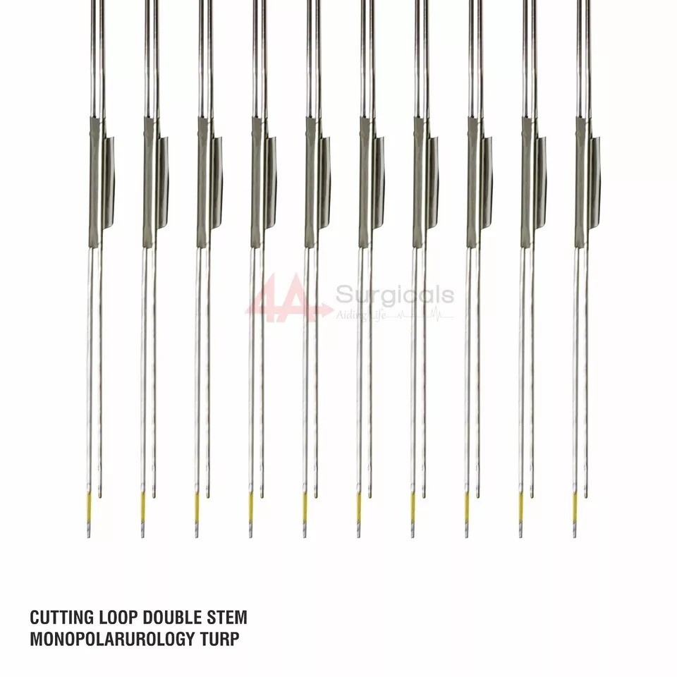4A CUTTING LOOP DOUBLE STEM MONOPOLAR UROLOGY SET OF 10_