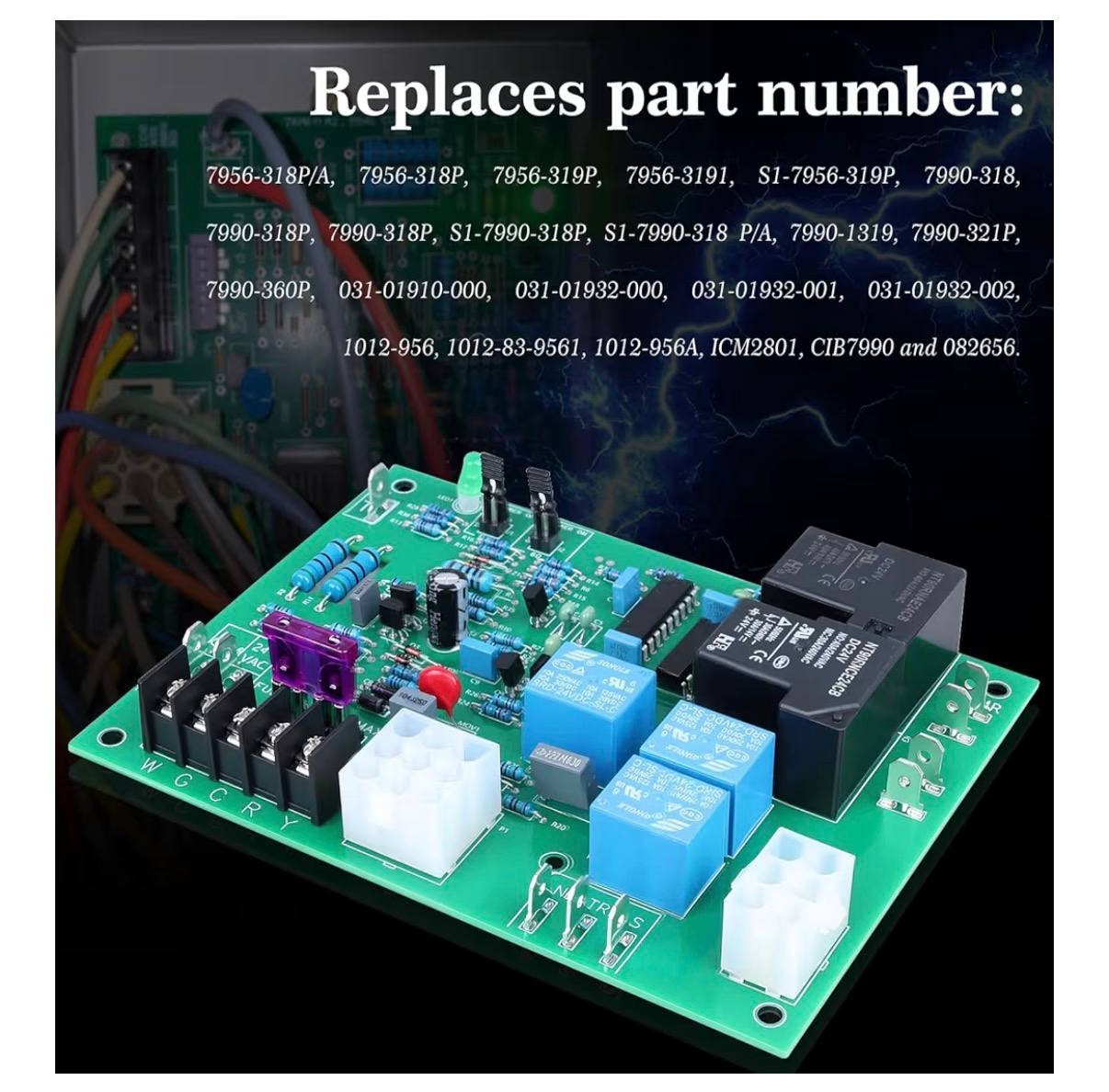 S1-7990-319P Furnace Control Board Replacement for 031-01910 031-01932 ICM2801