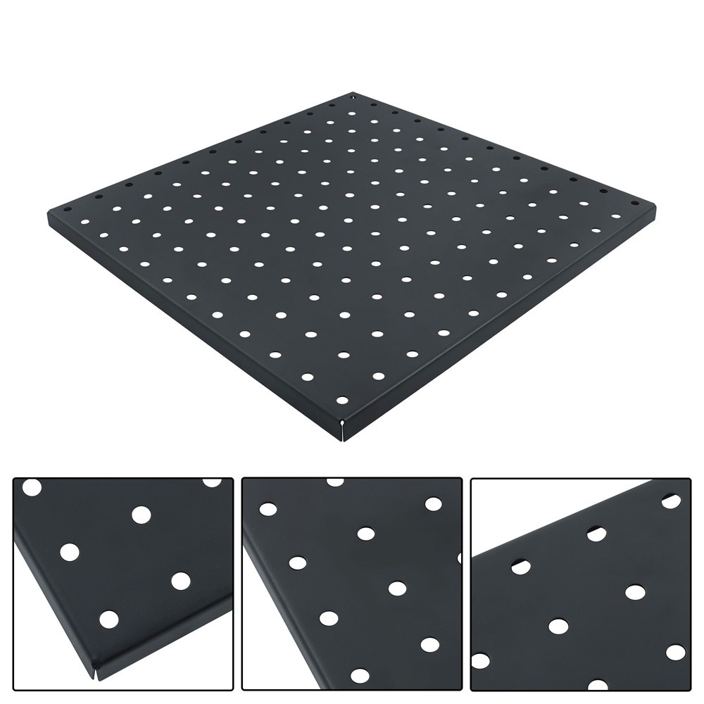 4 Packs Metal Pegboards Black Peg Boards Wall For Office Garage Basement Craft