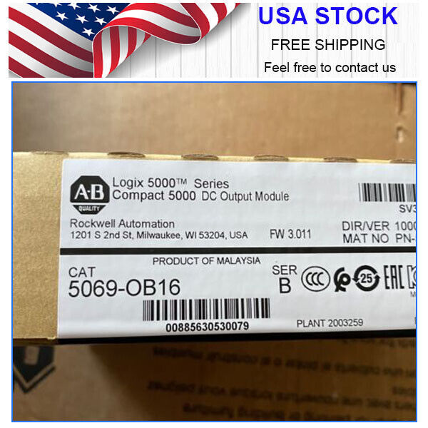 Allen-Bradley 5069-OB16 Compact 5000 DC Output Module NEW Free Shipping