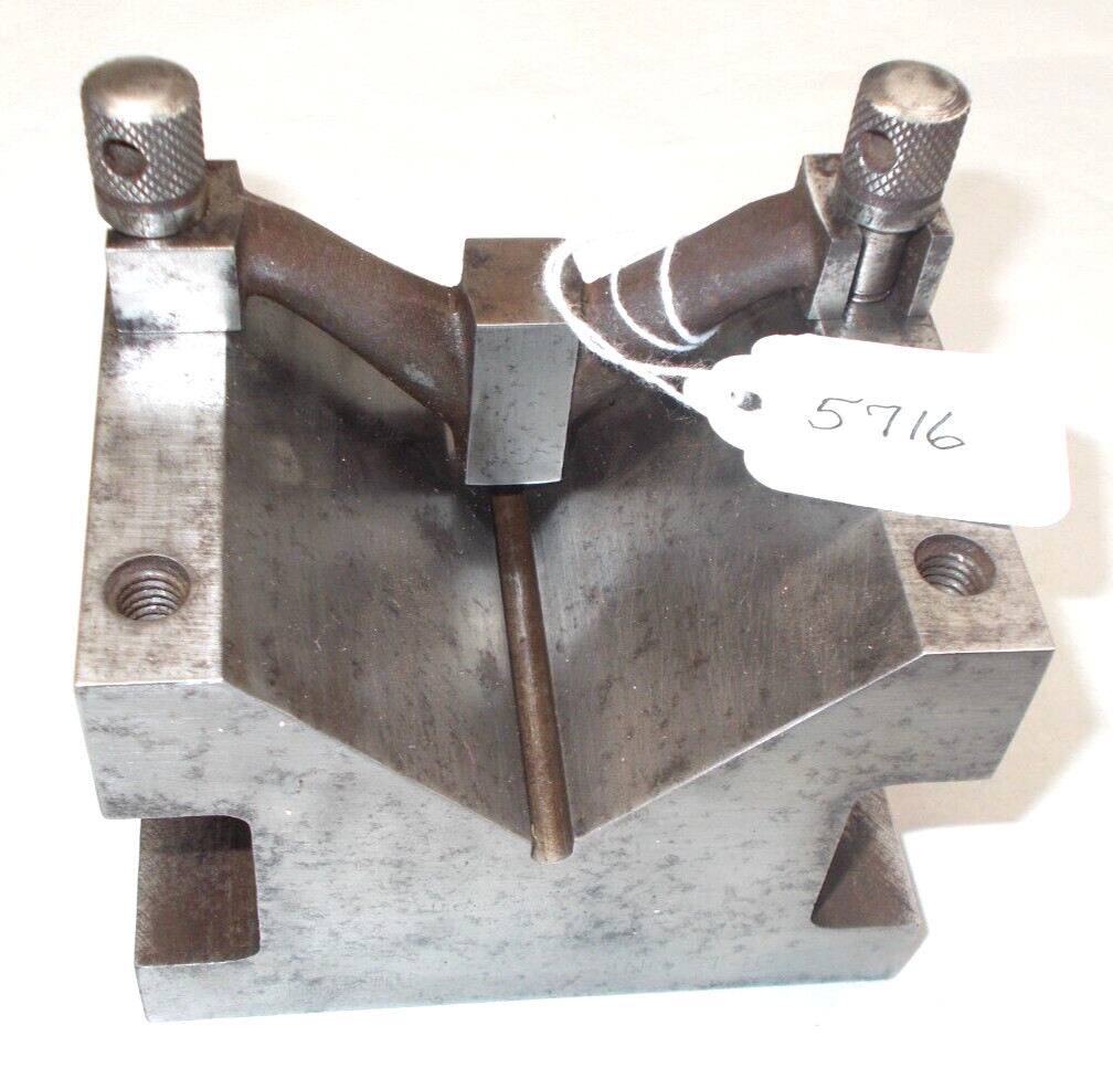 Taft Peirce 9130 Machinist’s V Block & Clamp, 5″ x 2-7/8″ x 2-7/8″, 6 lbs 14 oz.