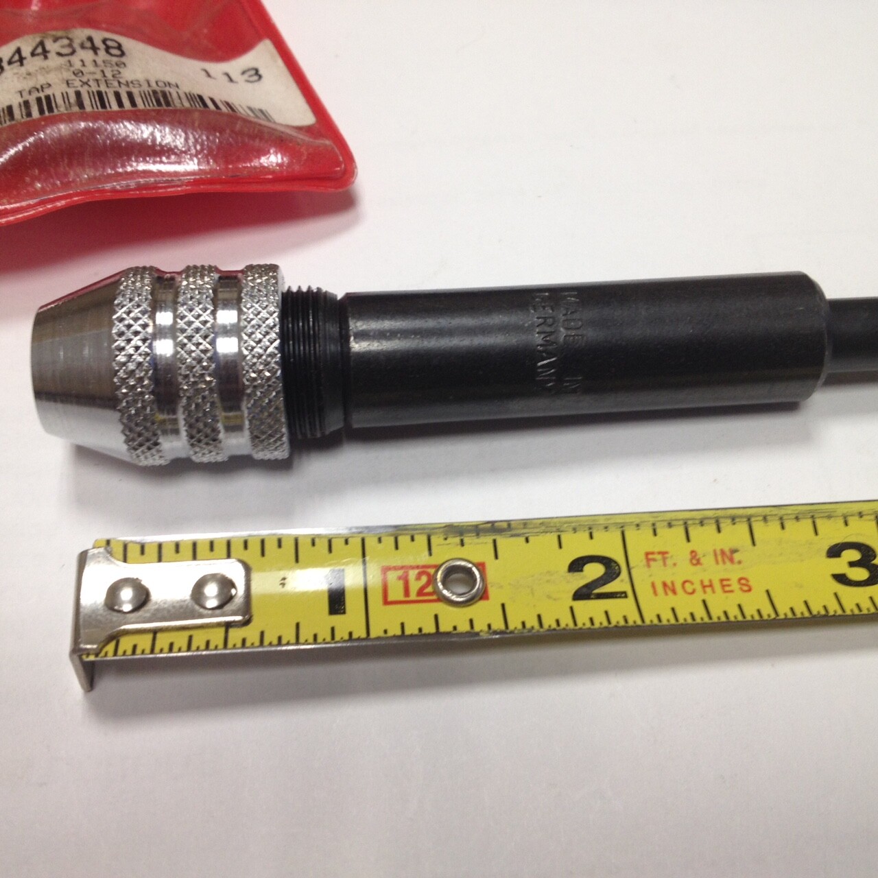 MSC 03344348, Value Collection Tap 7″ Extension, 2 Jaw Chuck, #0 to #12 Taps
