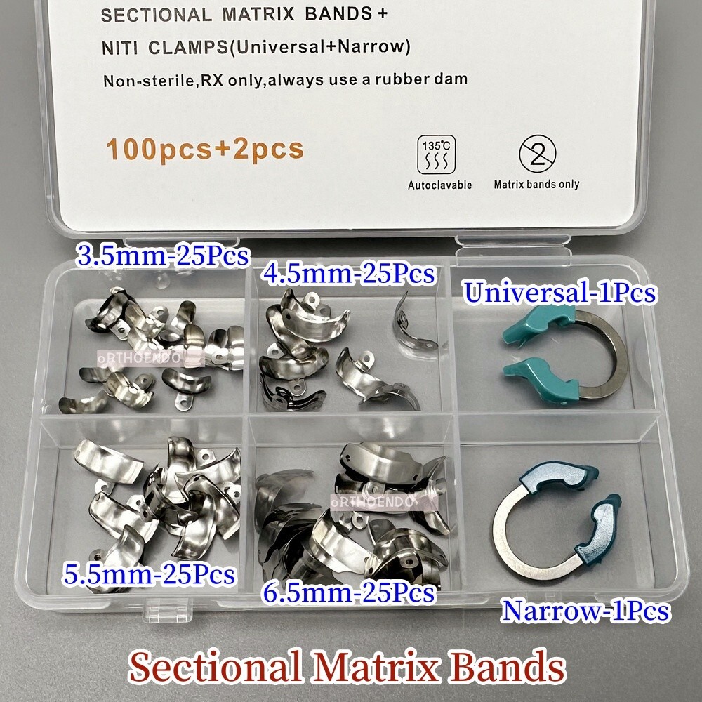 Dental Matrix Bands Ring Clamp Sectional Matrice Fit Garrison Palodent