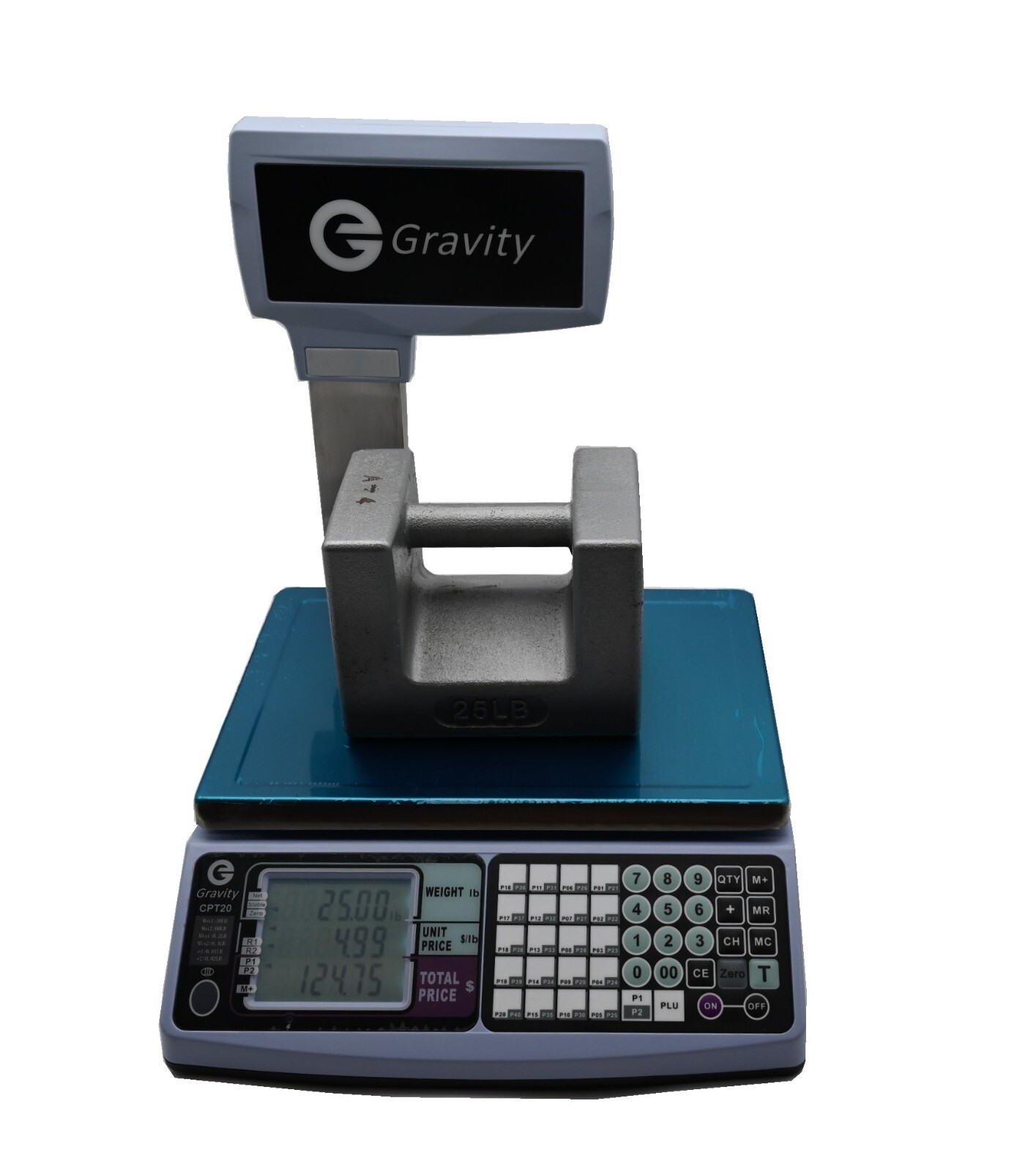 Price Computing Scale with Pole Legal for Trade CPTH , 30 lb 60 lb