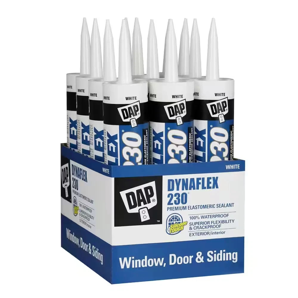 12 Pack Dap 18300 DYNAFLEX 230 Premium Indoor/Outdoor Sealant – White 10.1-oz…