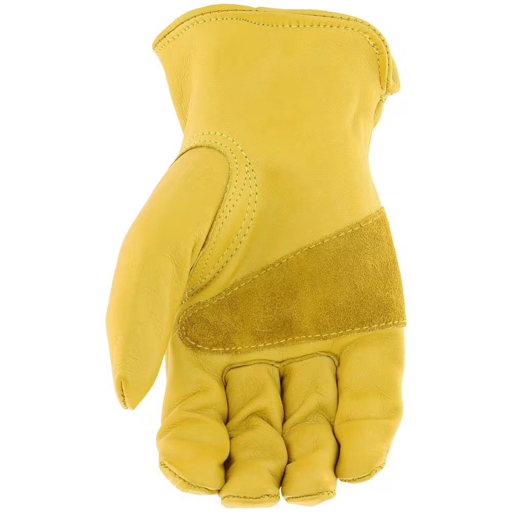 Grain Cowhide Leather Large Work Gloves
