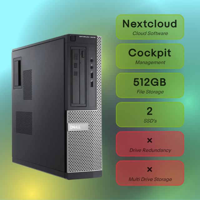 Nextcloud Home Server | 512GB SSD Data Storage | Hardware Included