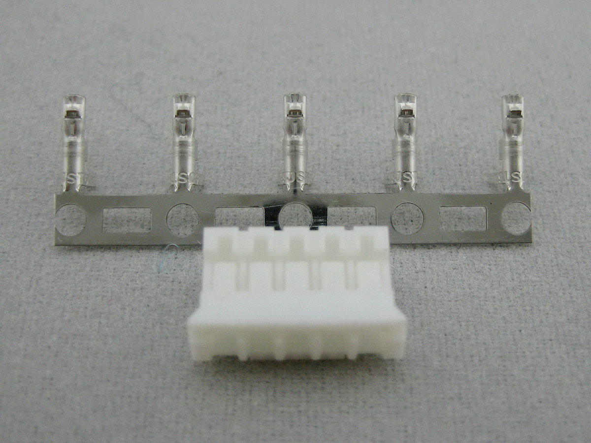 5 sets JST PHR-5 HOUSING (5 ways, 2.0 mm) with crimp contact SPH-002T-P0.5S