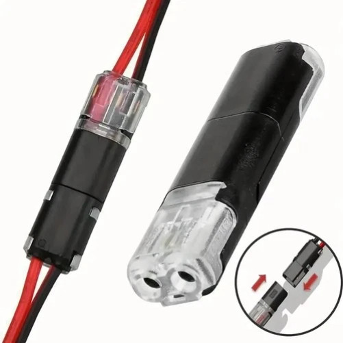 100PCS 2-Pin Quick Wire Connectors – Solderless LED Strip Plug Terminal
