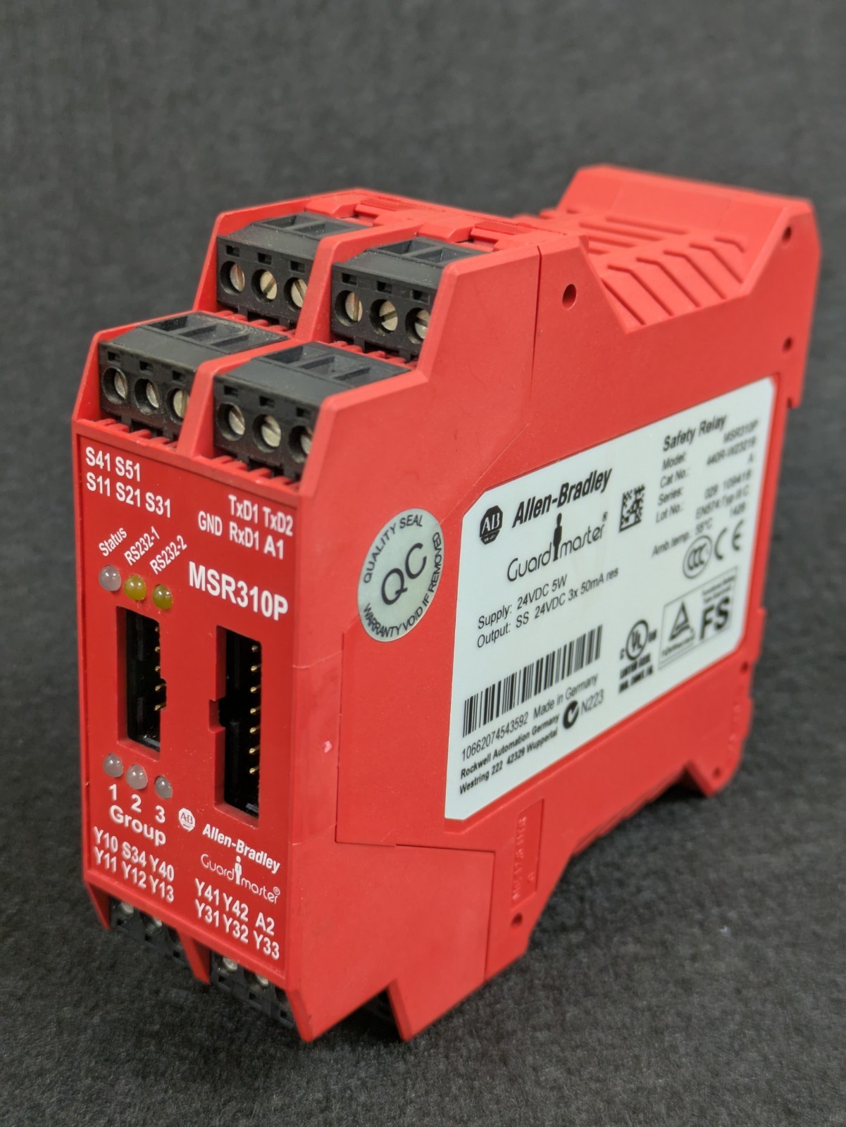 Allen Bradley 440R-W23219 Ser. A MSR310P GuardMaster Safety Relay OVERNIGHT SHIP