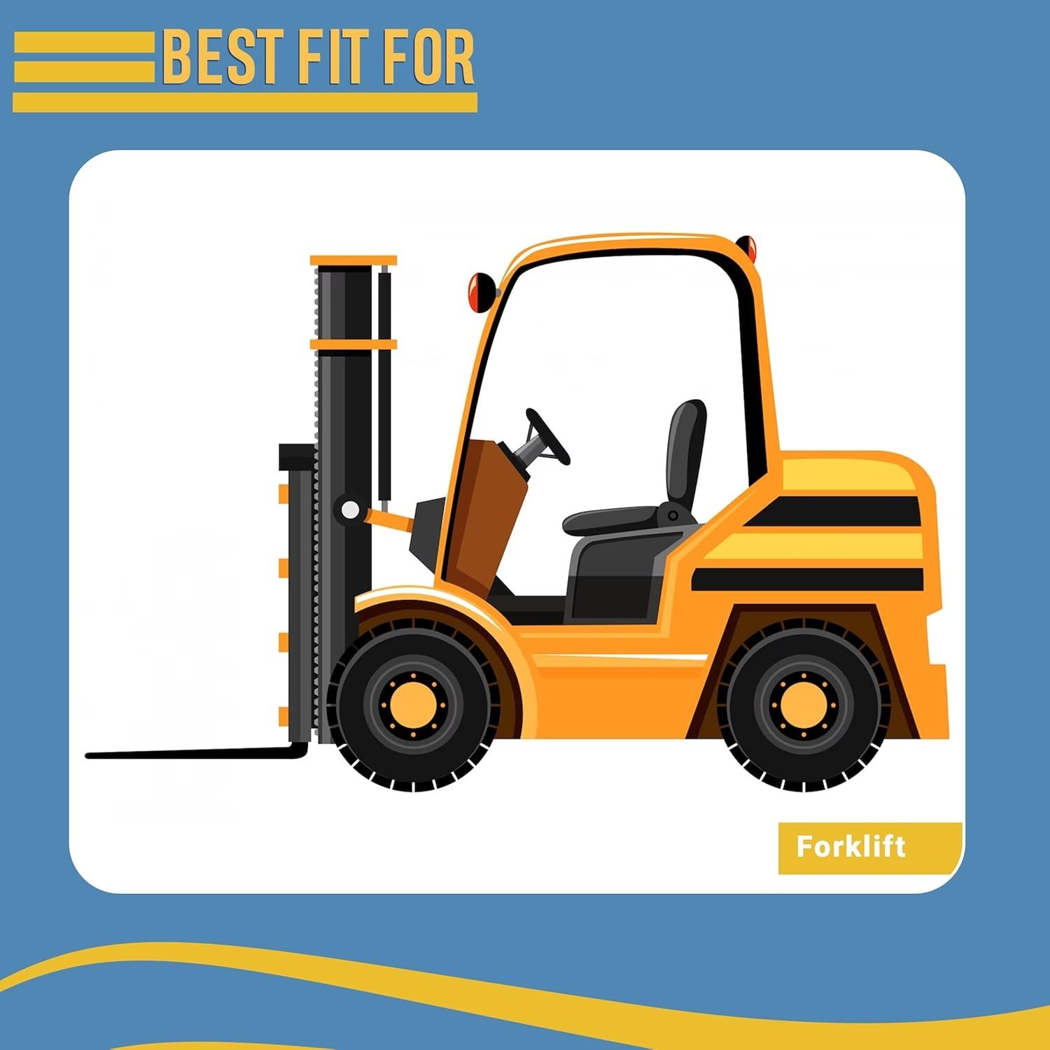 💪 Justubes SET OF TWO 6.00-9 Forklift Tires w/ Tubes & Flaps Heavy Duty 600-9