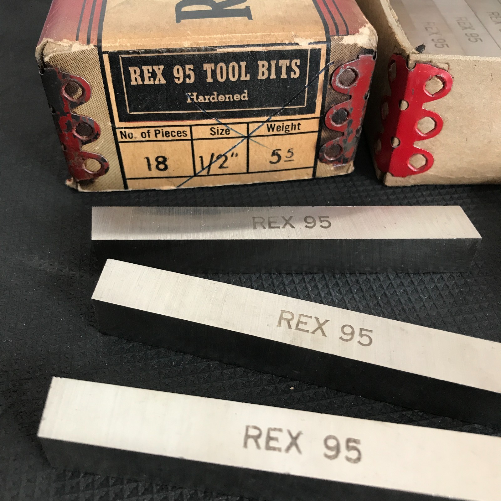 VTG: REX 95 ~ 1/2″ x 1/2″ x 4″ High Speed Steel Tool Bits 17, Crucible Steel USA