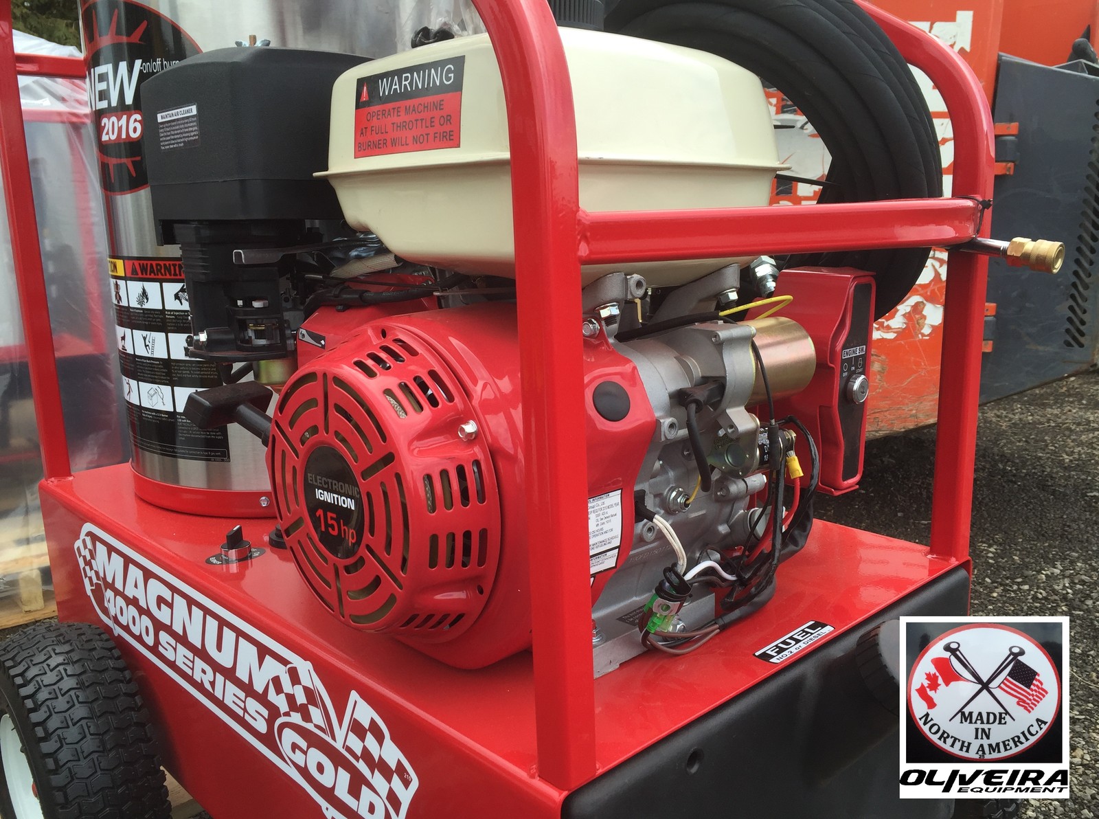 ***SALE*** Magnum 4000 PSI Hot water pressure washer, 15 HP Gas units