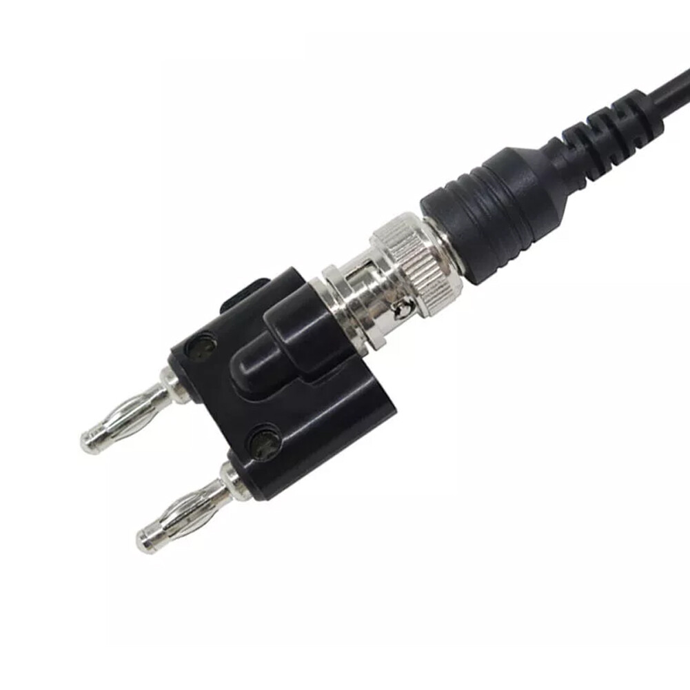 5pcs BNC Female to Dual 4mm Banana Male Plug Binding Coaxial Adapter Connector