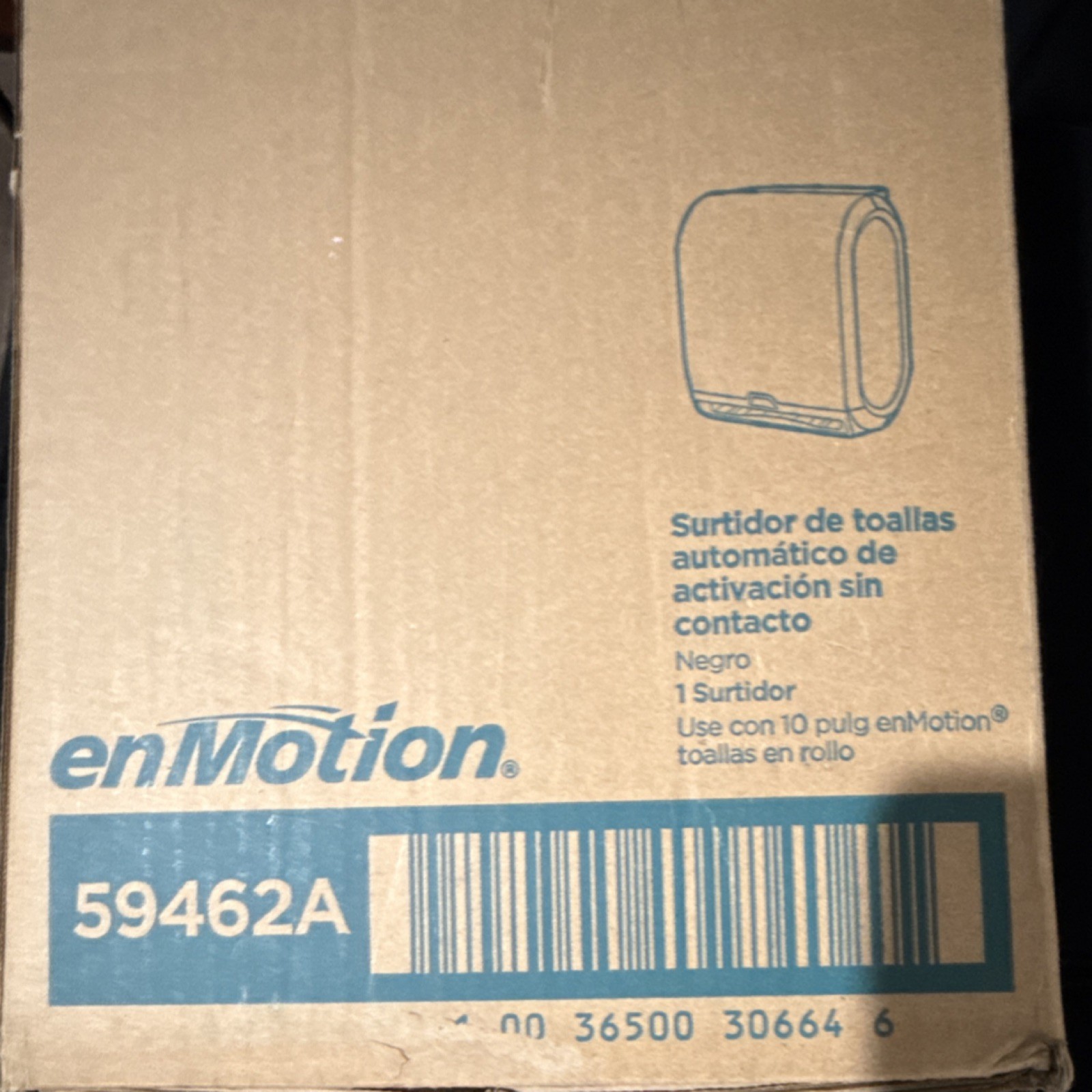 Georgia-Pacific enMotion 59462A 10″ Touchless Roll Towel Dispenser Black