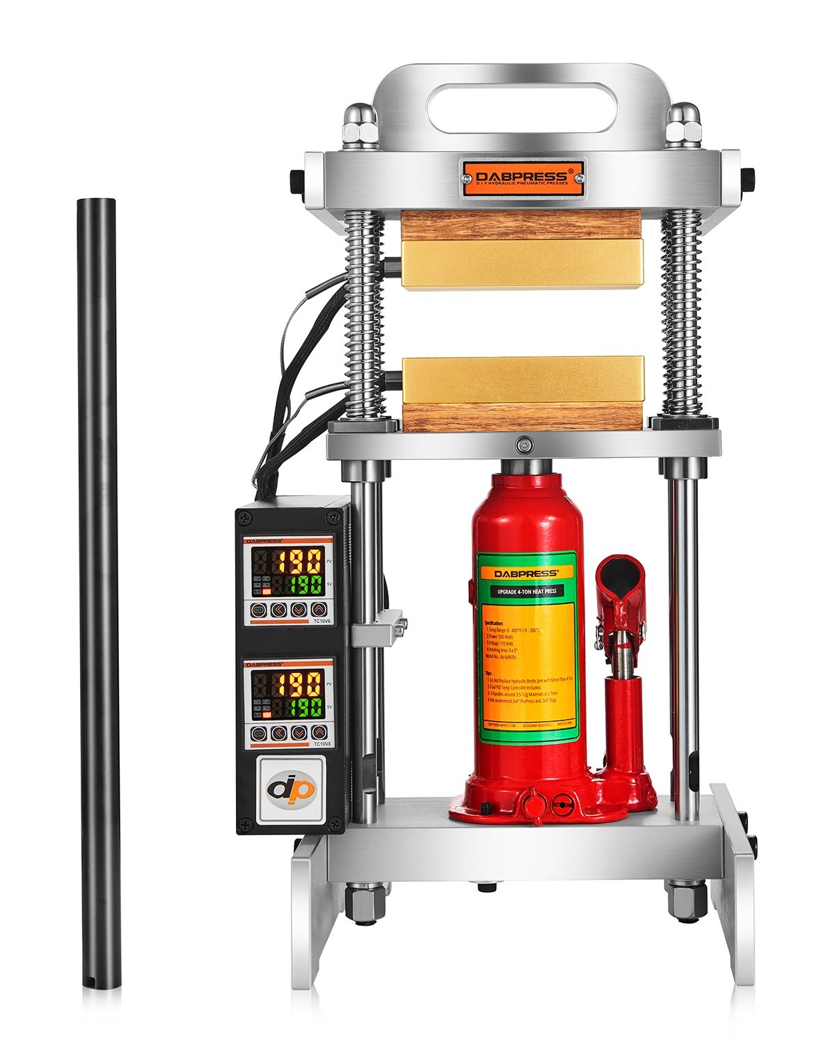 Dabpress 4 Ton Hydraulic Heated Press Machine with Starter Kit