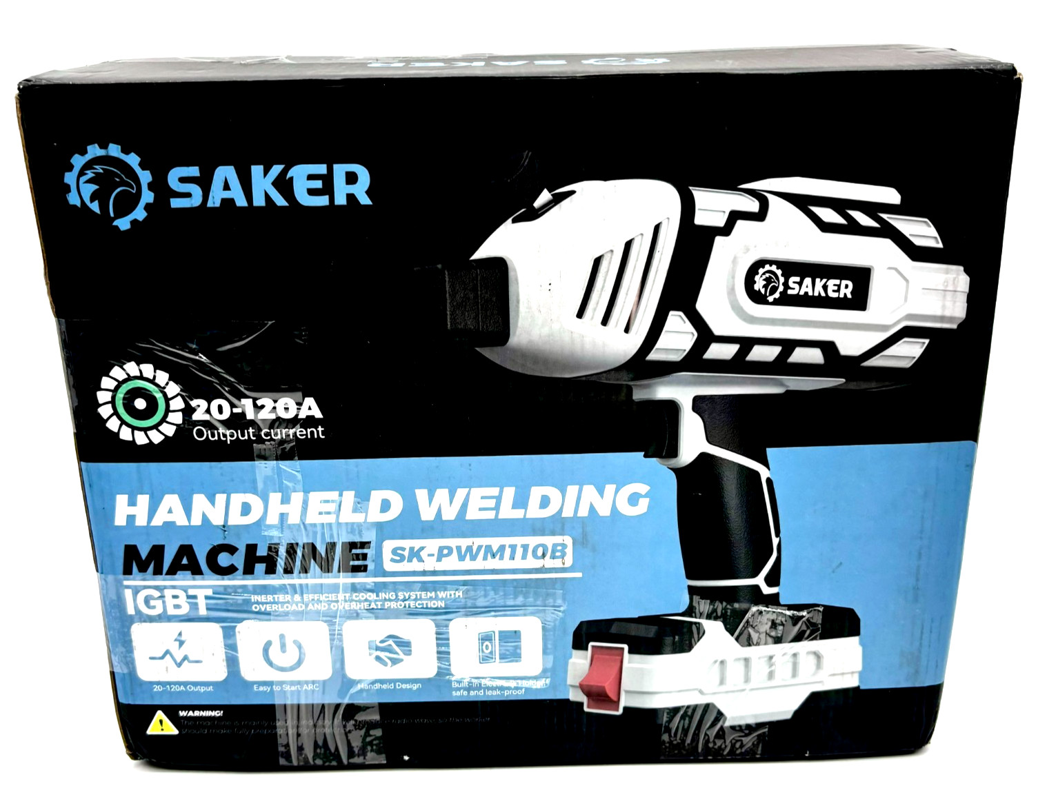 Saker SK-PWM110B Handheld Welding Machine White Black Portable
