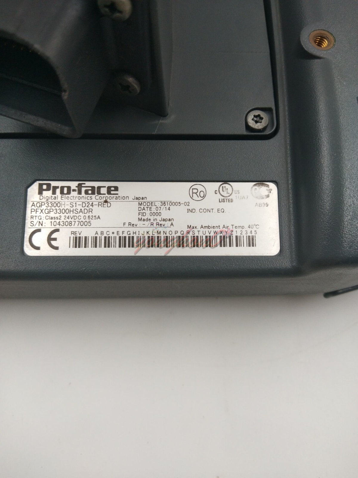 ONE USED Pro-face AGP3300H-S1-D24-RED Handheld Touch Screen AGP3300HS1D24RED