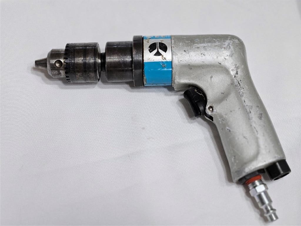 Rockwell Model 96242 Pistol Grip 3/8″ Pneumatic Drill 1000 RPM Jacobs Chuck