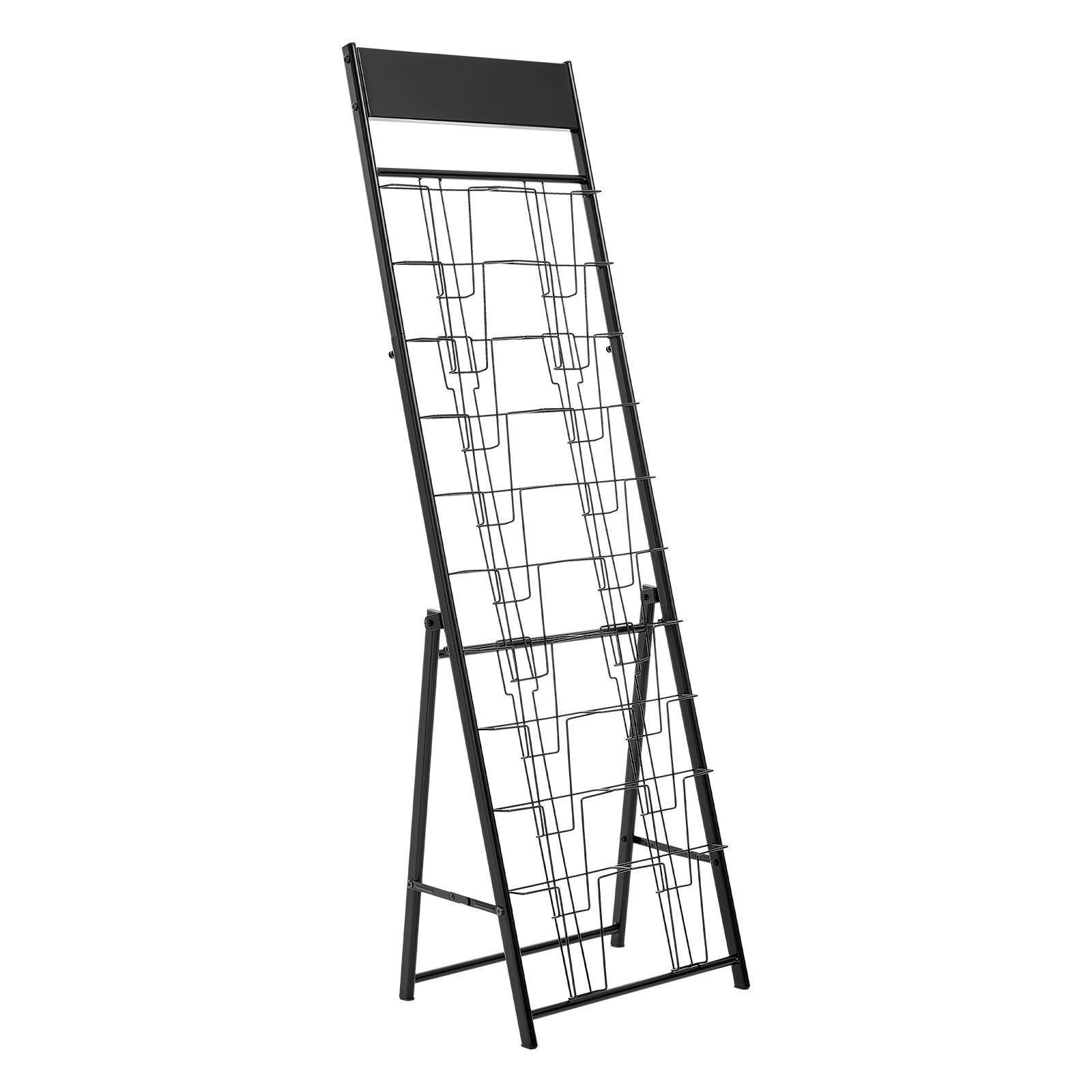 Uimoso 20-Pocket Magazine and Brochure Display Rack for Literature Organization