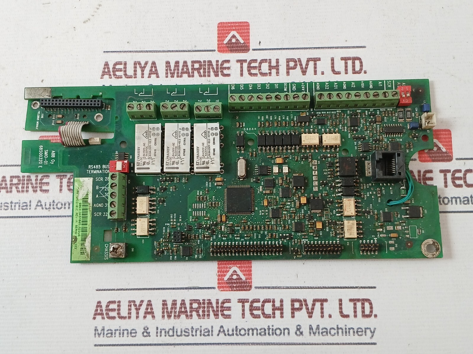 ABB SMIO-01C Fieldbus Module RS485 Bus Termination Rev M 68500320 E 94V-0