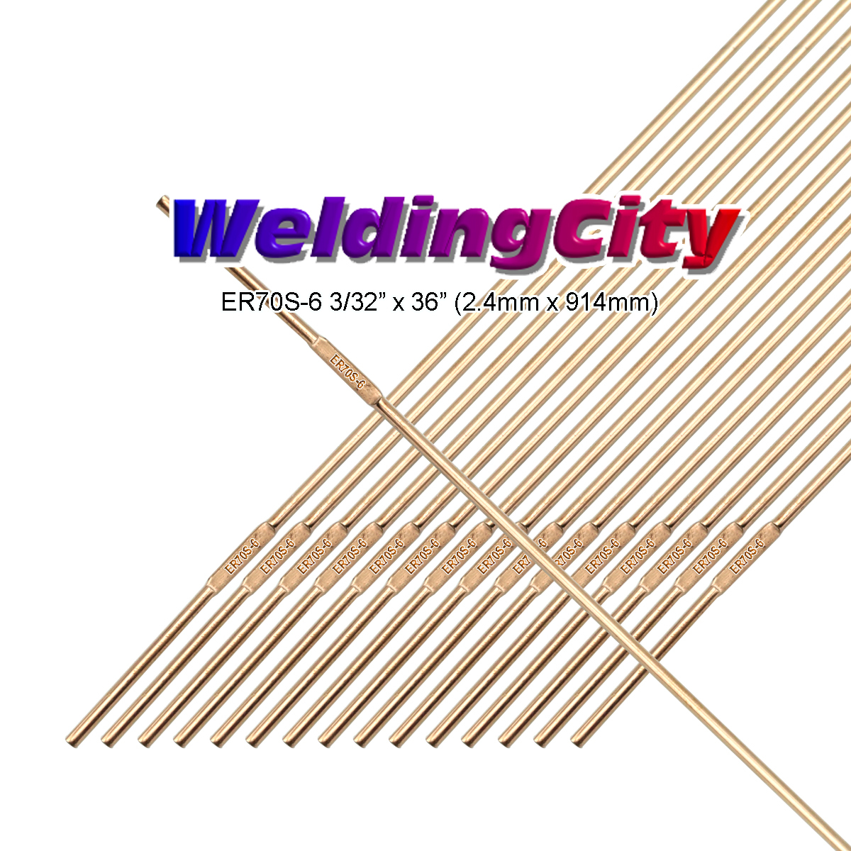 WeldingCity® 5-Lb ER70S-6 Mild Steel TIG Welding Rod 3/32″x36″ | US Seller Fast
