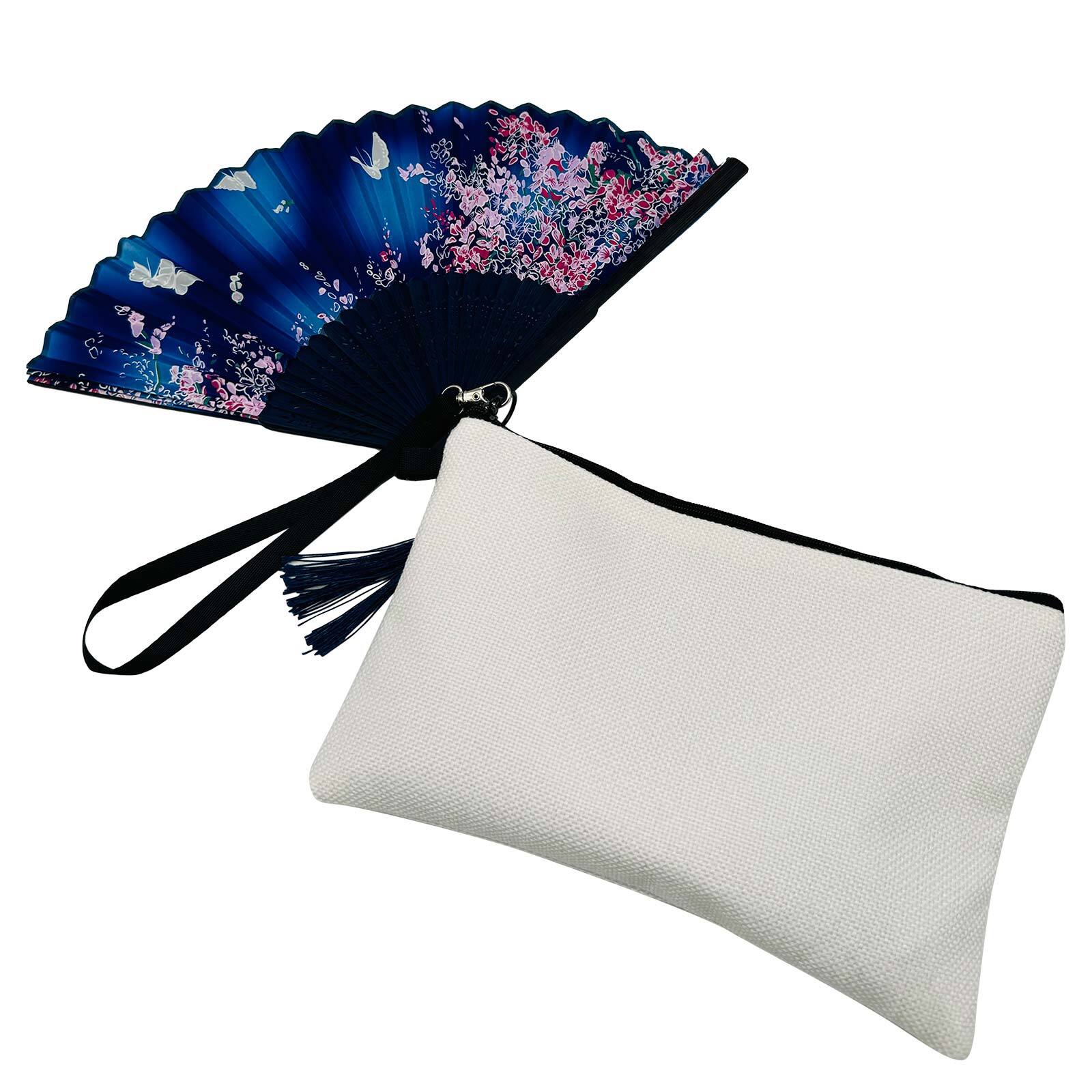 10 Pack 6.3in x 9in White Linen Fabric Handbag Sublimation Blanks Cosmetic Bags