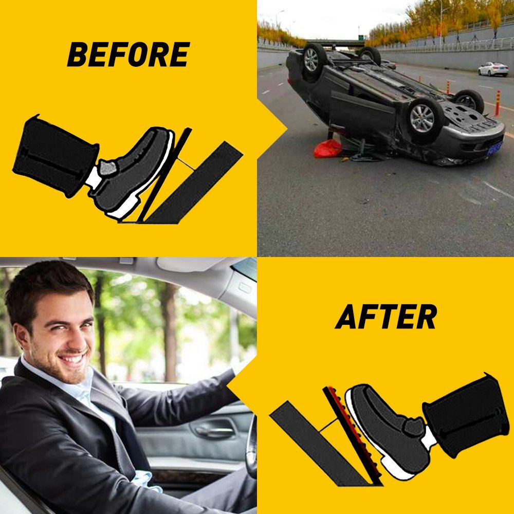 [3 color]Universal Non-Slip Automatic Gas Brake Foot Pedal Pad Cover Accessories