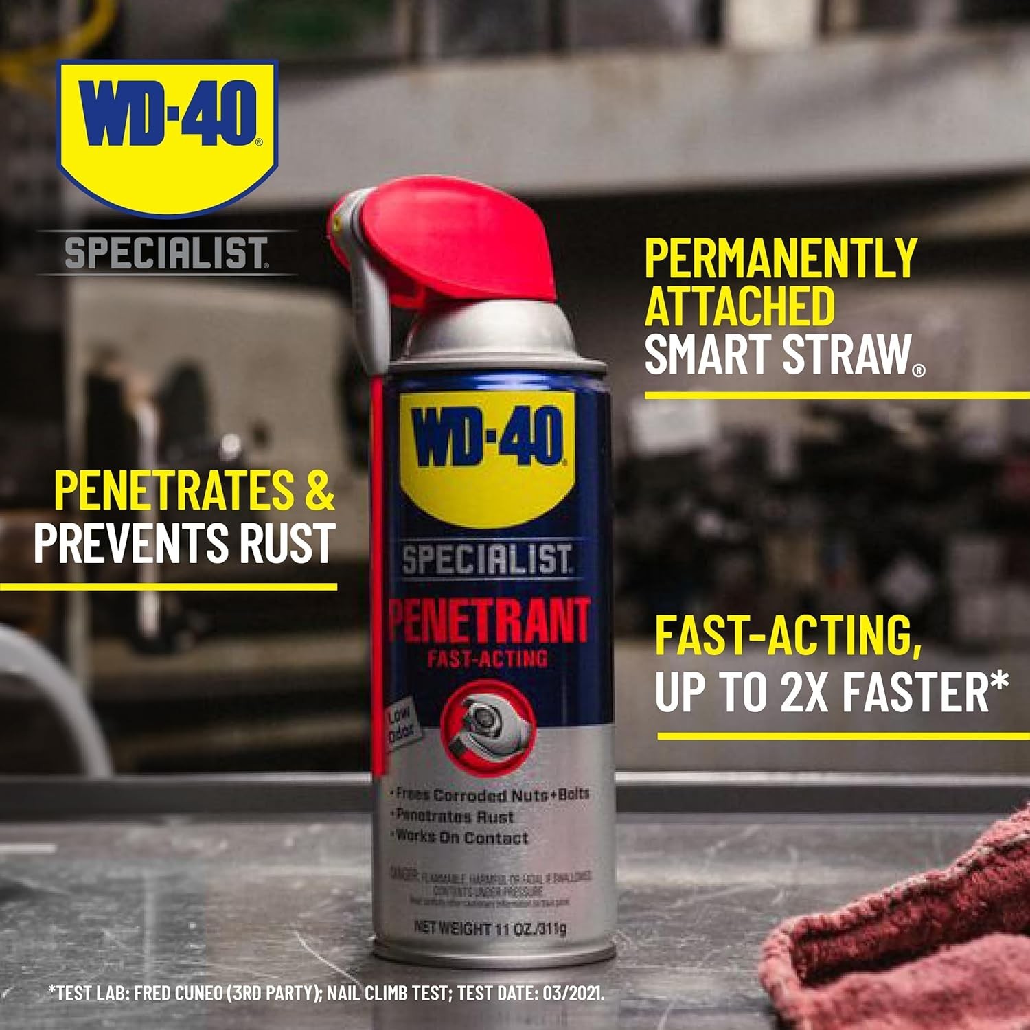 Industrial Grade Penetrant with Smart Straw Sprays – 6 Pack