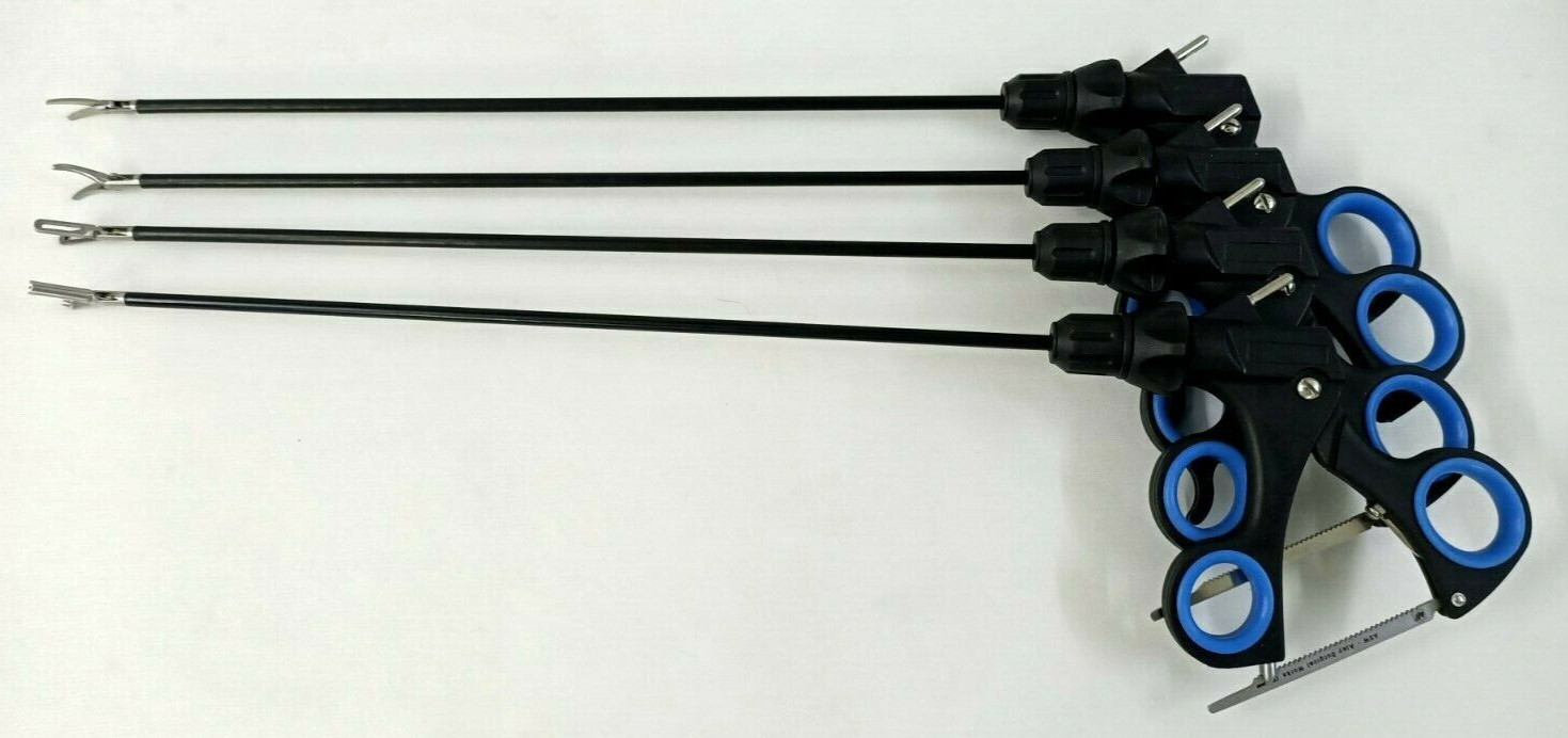 4pc Laparoscopic Grasping Forceps 5mmx330mm Laparoscopy Surgical Instruments