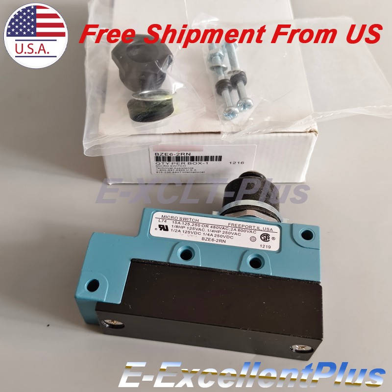 1PCS New For Honeywell BZE6-2RN Micro Limit Switch Sensor BZE62RN 15A 480VAC USA