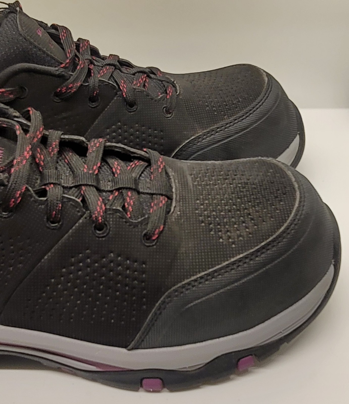 Skechers Work Women’s Size 9 Lace Up Shoes Black Safety Toe Wide Fit
