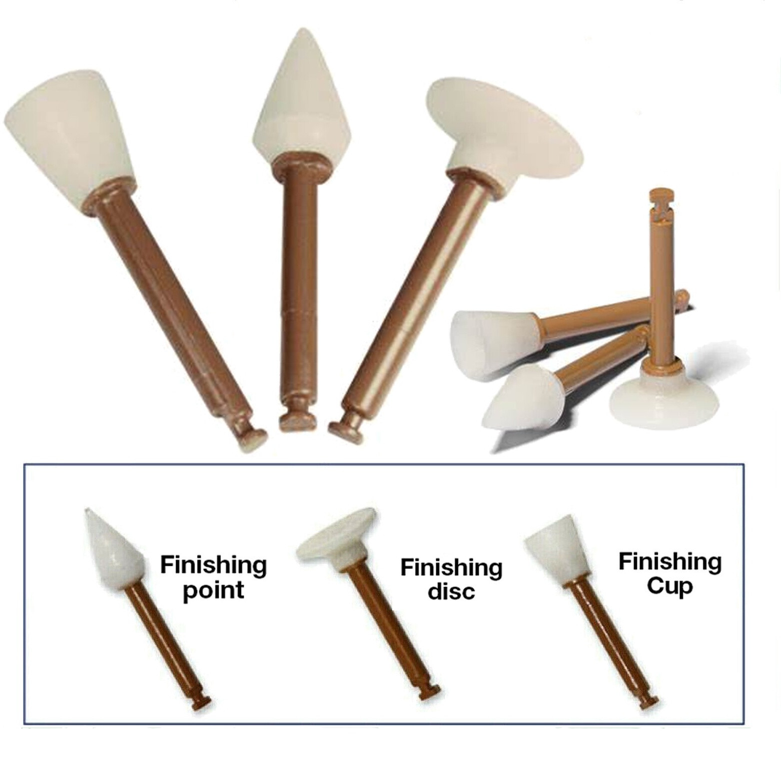 Dental Finishing Finisher Cups Points Discs Composite Polishing RA Fit ENHANCE